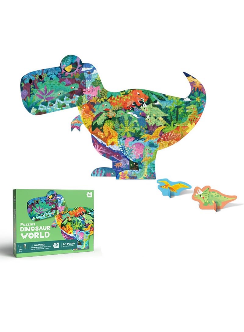 ألعاب ألغاز حيوانات ألغاز شعبية يمكنك صنعها بنفسك ألعاب متقدمة للأطفال (295 قطعة من جنة الديناصورات) - Image 1